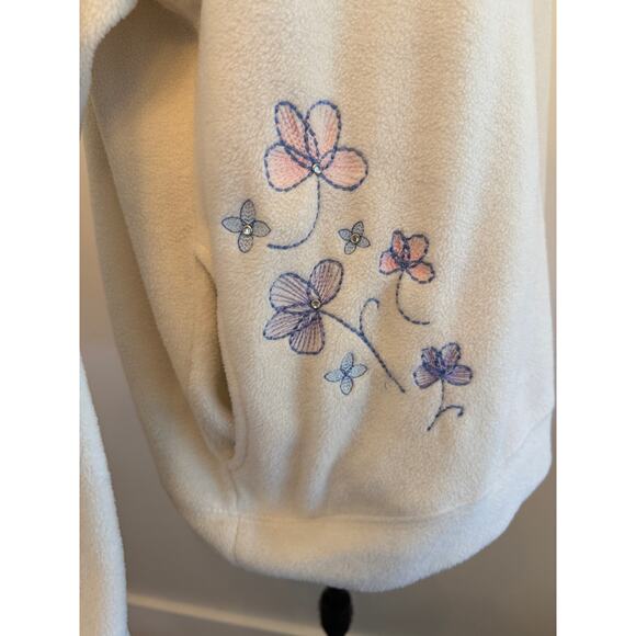 Wonderful World of Disney Eeyore Fleece Pullover Cream Missy Size Medium 8/10 - Picture 3 of 5